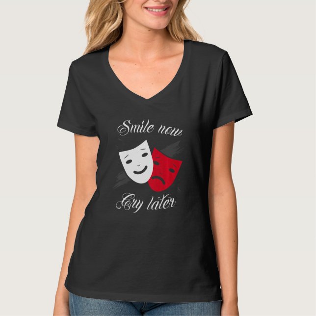 Camiseta Chicano and chicana for Smile Now Cry Later Premiu (Frente)