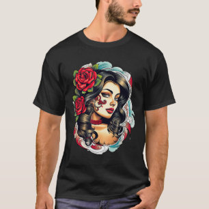 Camiseta Chicano Chicana La Raza Barrio Tatuagem
