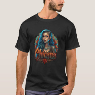 Camiseta Chicano Chicana La Raza Barrio Tatuagem Art Death