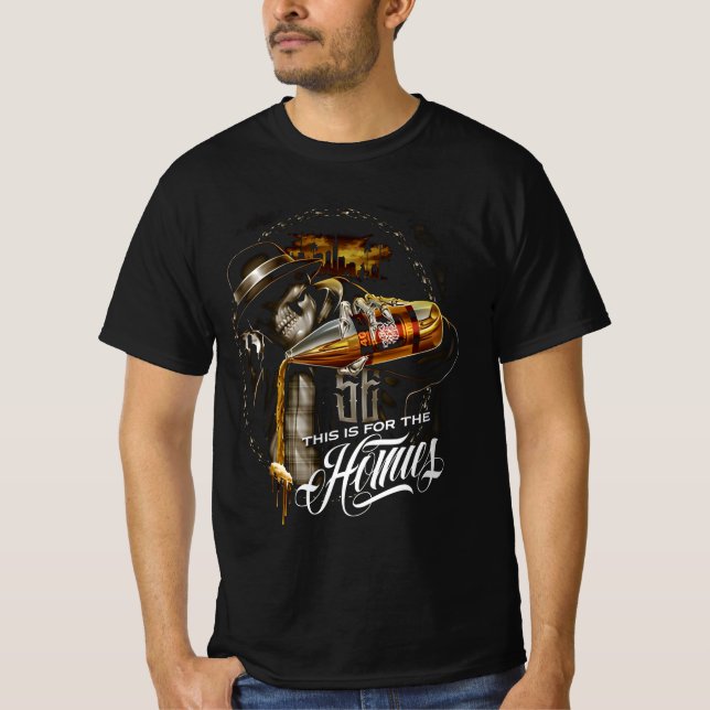 Camiseta chicano horrorizado (Frente)