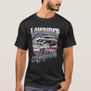 Camiseta Chicano Low Rider Car American Flag Los Angeles Lo