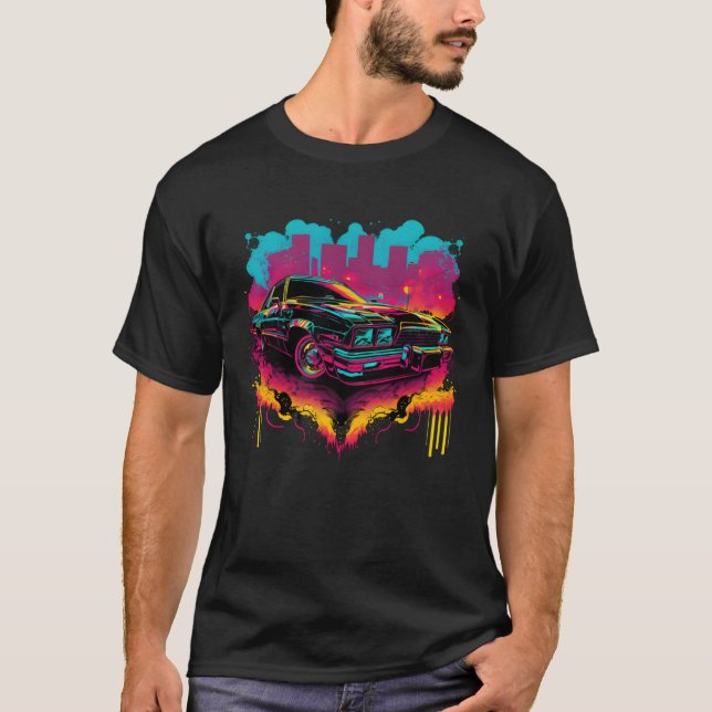 Camiseta Chicano Soul Lowrider Oldies Car Clothing Low Slow (Frente)