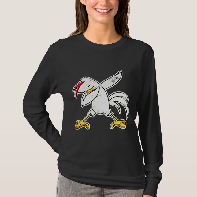 Camiseta Chick Hen Dabbing Chicken   (Frente)
