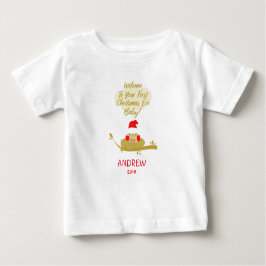 Camiseta Chick in Nest First Christmas