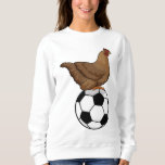 Camiseta Chicken at Soccer Sports<br><div class="desc">This design is the perfect gift for a birthday,  Christmas and other celebrations. It is suitable for women,  men and kids.</div>