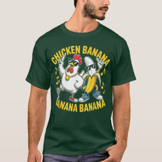 Camiseta Chicken Banana Banana Banana Music Lover Musician