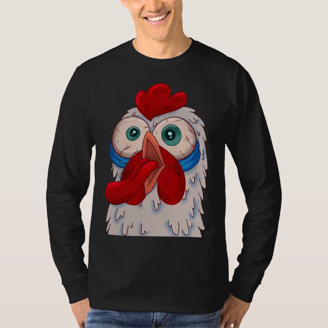 Camiseta Chicken Bloodshot (Frente)