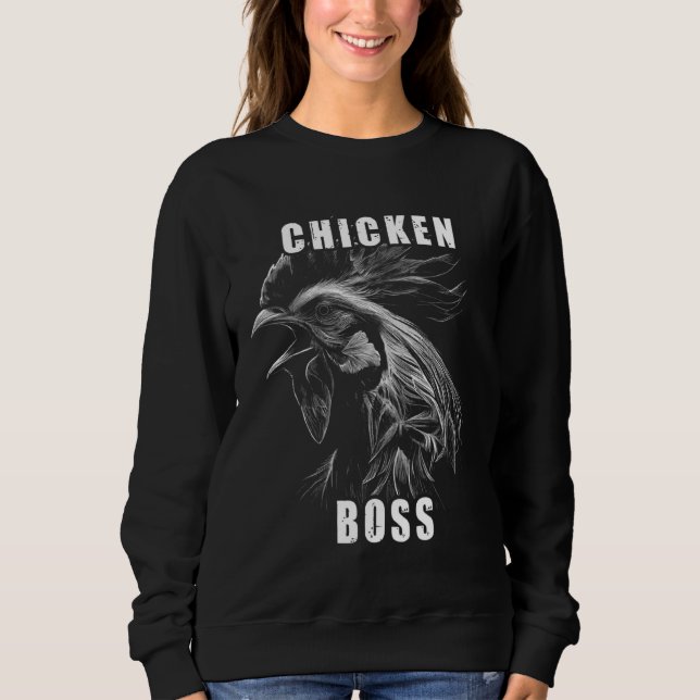 Camiseta Chicken Boss cooler Hahn für Landwirt oder Bauer (Frente)