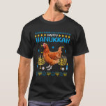 Camiseta Chicken Chanukah Juewish Ugly Hanukkah Sweater Paj<br><div class="desc">Chicken Chanukah Juewish Ugly Hanukkah Sweater Pajama</div>