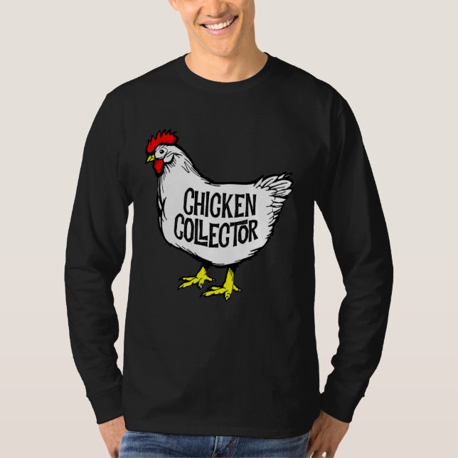 Camiseta Chicken Collector Backyard Farm Clucking Hen Graph (Frente)