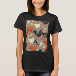 Camiseta chicken colorfull pattern Active