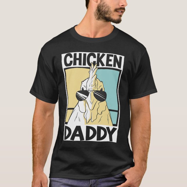 Camiseta Chicken Daddy farmer farming chickens  1 (Frente)