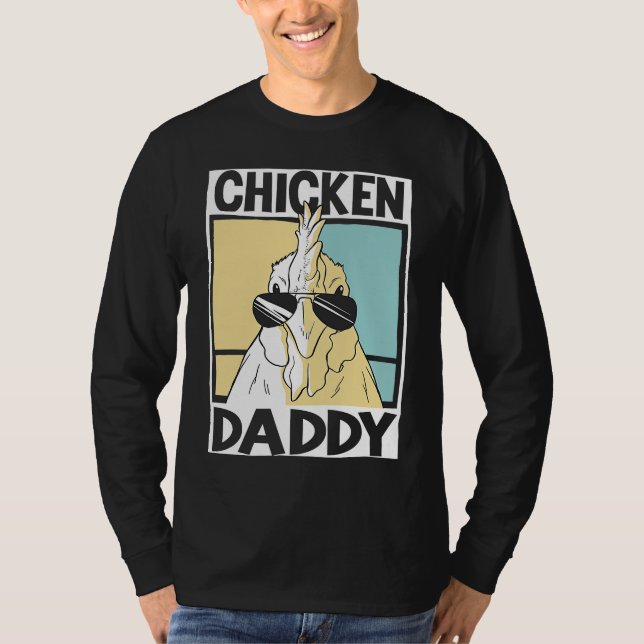 Camiseta Chicken Daddy farmer farming chickens  1 (Frente)