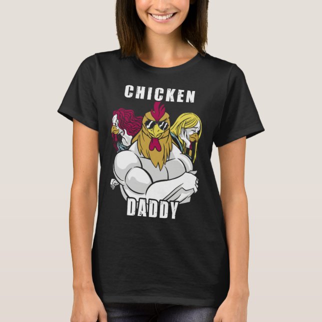 Camiseta Chicken Daddy Hühner Vater Landwirt Geflügelzüchte (Frente)