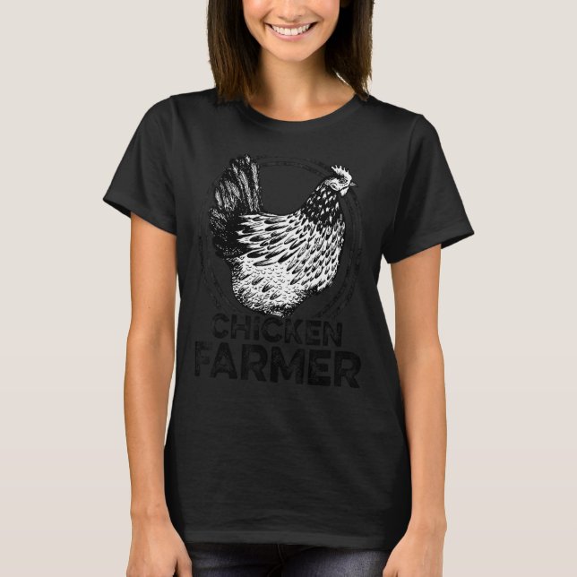Camiseta Chicken Farmer Agriculture Agriculteur Farmer Farm (Frente)