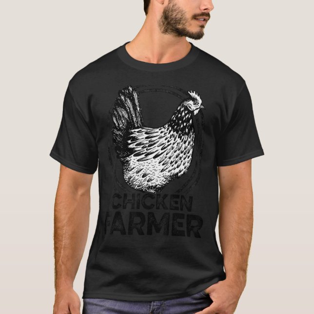 Camiseta Chicken Farmer Agriculture Agriculteur Farmer Farm (Frente)