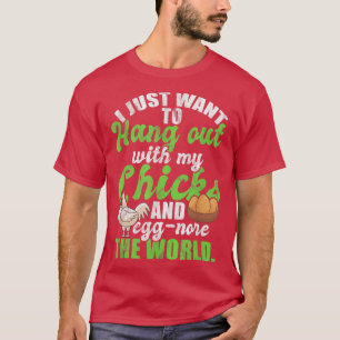 Camiseta Chicken Farmer Grower Backyard Flock Egg Hen 