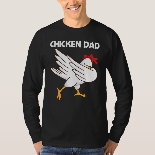 Camiseta Chicken For Dad Father Poultry Rooster Egg (Frente)
