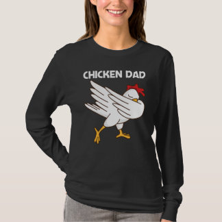 Camiseta Chicken For Dad Father Poultry Rooster Egg