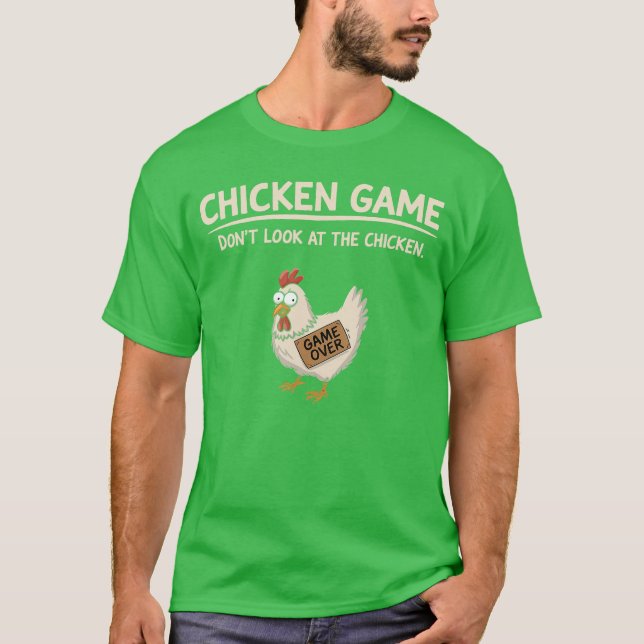 Camiseta Chicken Game Dont Look athe Chicken boy (Frente)