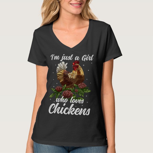 Camiseta Chicken Girl Chicken Owner Chicken Mom Chicken Far (Frente)