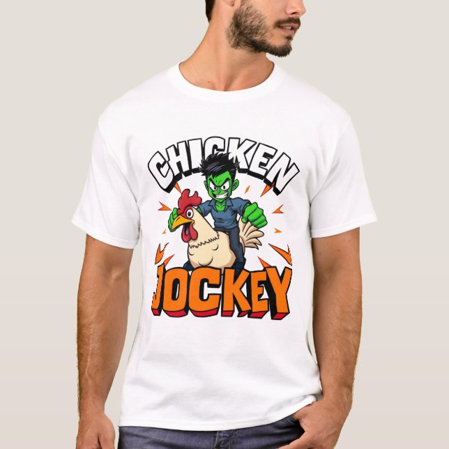 Camiseta Chicken Jockey (Frente)