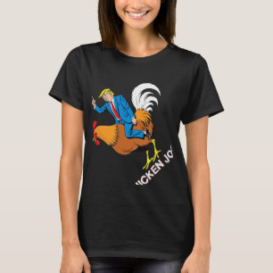 Camiseta Chicken Jockey Trump Engraçado Meme Surreal Humor 