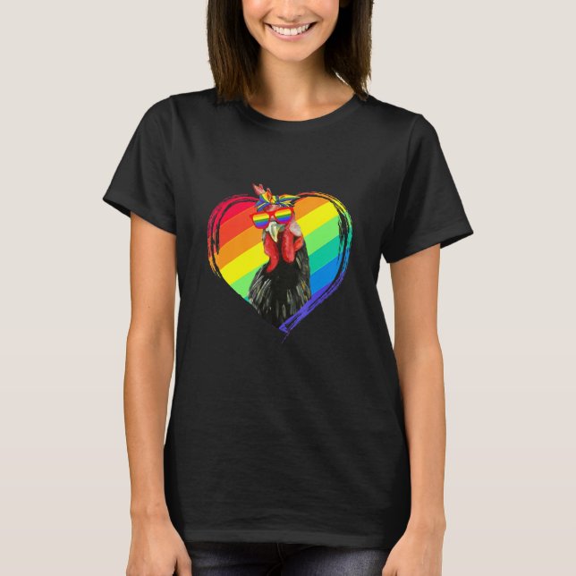 Camiseta Chicken Lgbt Lover (Frente)