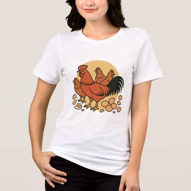 Camiseta Chicken Lovers Women's Tee (Frente)