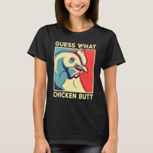 Camiseta Chicken Meme Adivinha Que Bumbum De Frango
