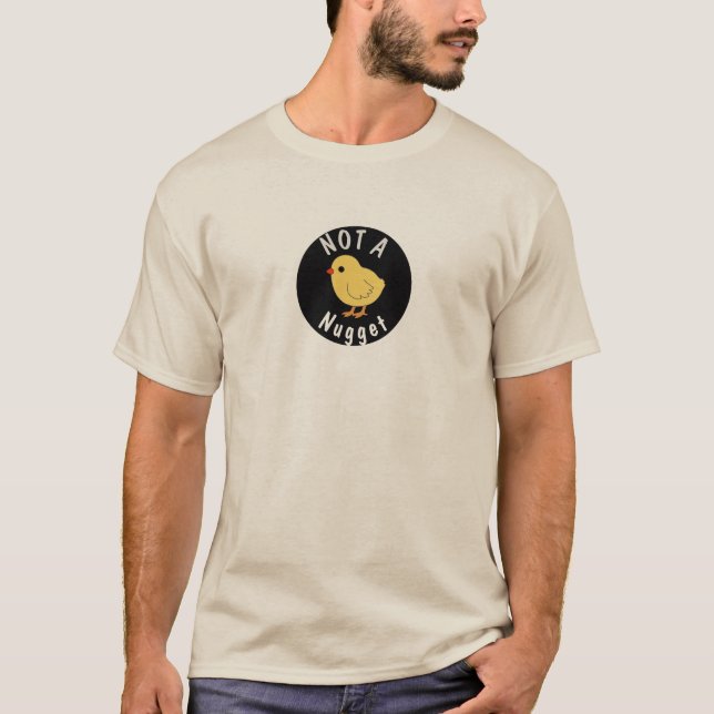 Camiseta Chicken Nugget Pun Tee, Vegetariano Vegan (Frente)