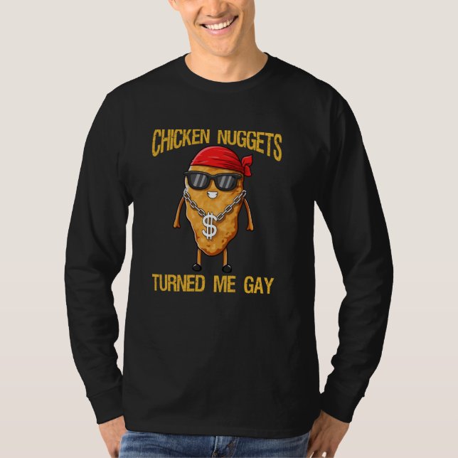 Camiseta Chicken Nuggets Turned Me Gay (Frente)