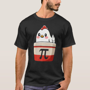 Camiseta Chicken Pi Tee Chicke Pie Engraçado Matemática Pro