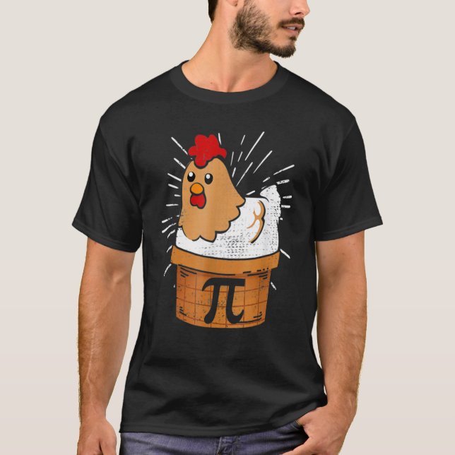 Camiseta Chicken Pot Pie  Math pun Chicken Pot Pi (Frente)