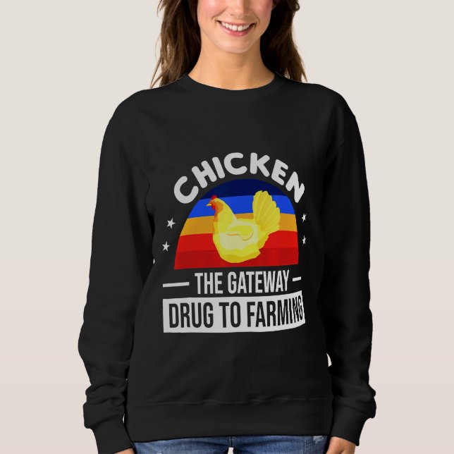 Camiseta Chicken The Gateway Drug To Farming   (Frente)