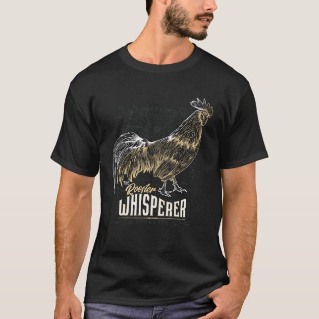 Camiseta Chicken Whisperer Landwirt Lustiges Huhn Hahn im K (Frente)