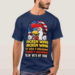 Camiseta Chicken Wing Chicken Wing Hotdog e Bologna