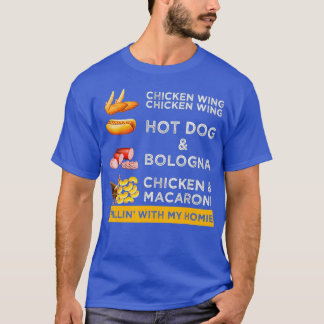 Camiseta Chicken Wing Chicken Wing Hotdog e Bologna