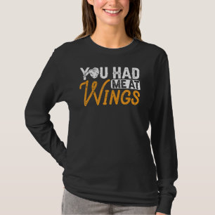 Camiseta Chicken Wing Me Teve Engraçado Comida Rápida Asas 