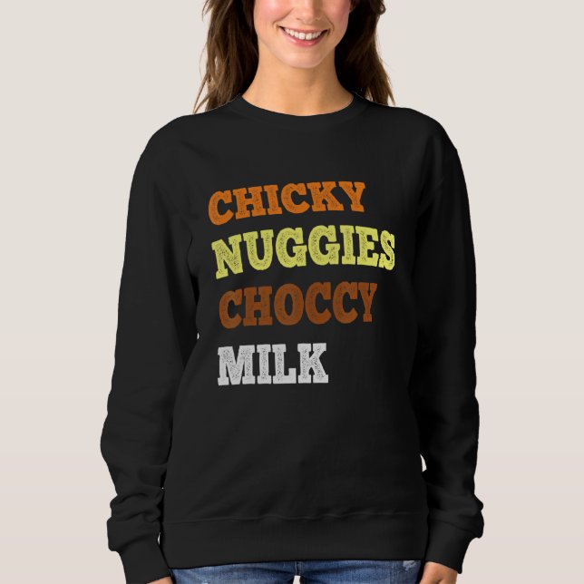 Camiseta Chicky Nuggy Choccy milk Chicken Nugget Memory (Frente)