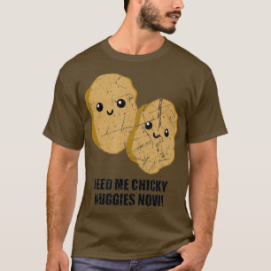 Camiseta Chicky Nuggy Time Engraçado Viral Meme Tendência