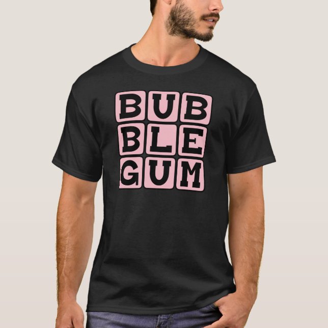 Camiseta Chiclete, Cor e Doce (Frente)