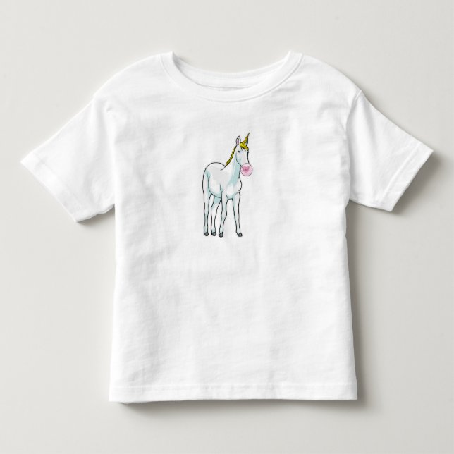 Camiseta Chiclete de Bolha Unicórnio (Frente)