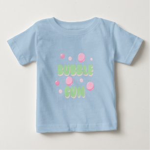 Camiseta Chiclete Retro Mint e Tipografia Rosa