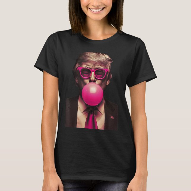 Camiseta Chiclete Trump Divertido 1  (Frente)