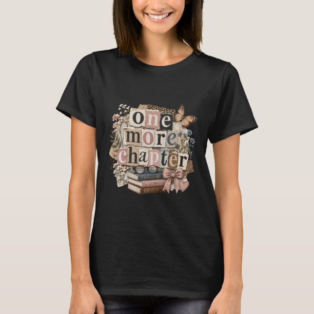 Camiseta ChicMais um capítulo retro citação amantedelivrosv (Frente)