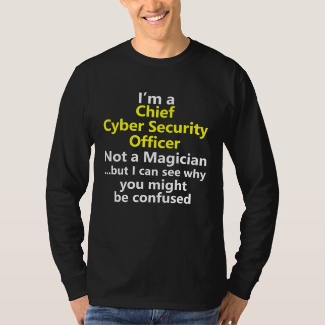 Camiseta Chief Cyber Security Officer Director Manager Job  (Frente)