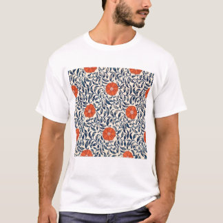 Camiseta Chiffon - Padrão do Flor Batik - Parte Superior
