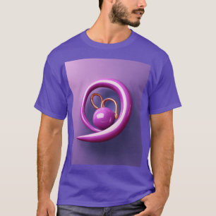 Camiseta Chifre Lilac Negrito - Teto de Ícone 3D