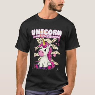 Camiseta Chifres de Unicórnio Antes de Espinhos Unicórnio